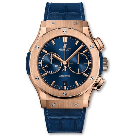 hublot blue and gold|Hublot gold chronograph.